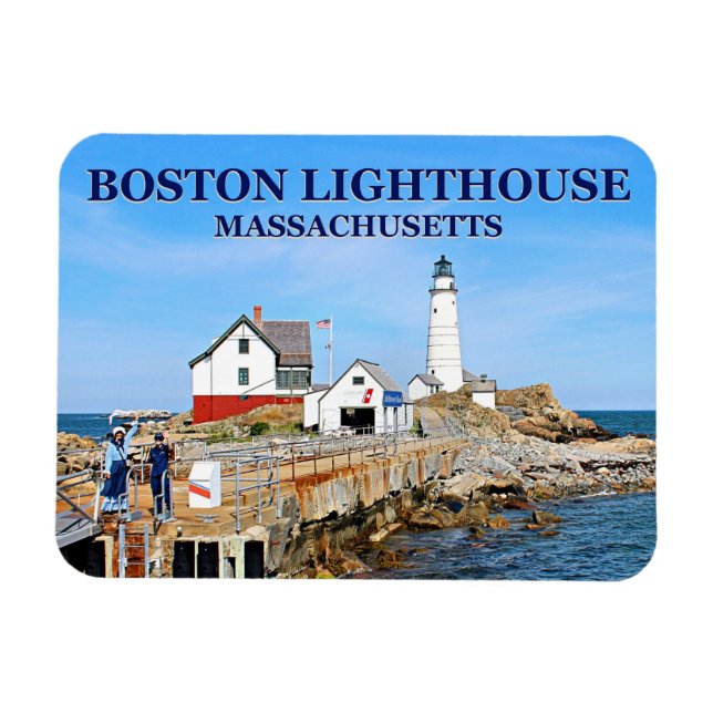 Flexible Phare de Boston, Massachusetts Flex Magnet (Horizontal)
