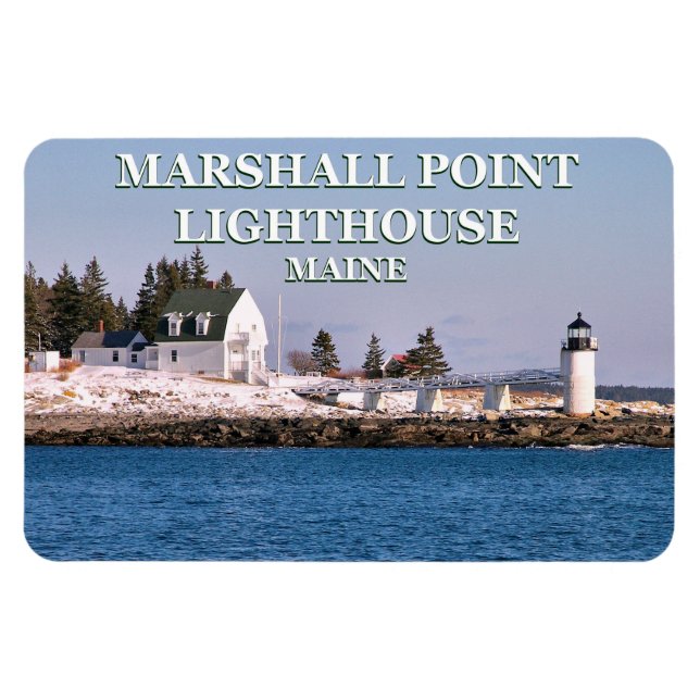 Flexible Phare de Marshall Point, Maine Flexi Magnet (Horizontal)