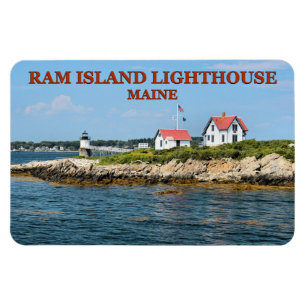Flexible Phare de Ram Island, Maine Flexi Magnet
