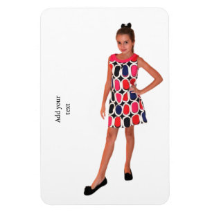 Flexible Photo et texte personnalisés. Magnet