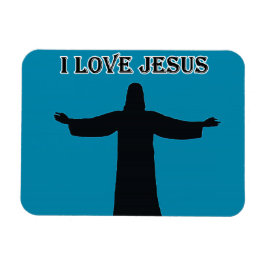 Flexible Photo Magnet  i love jesus 