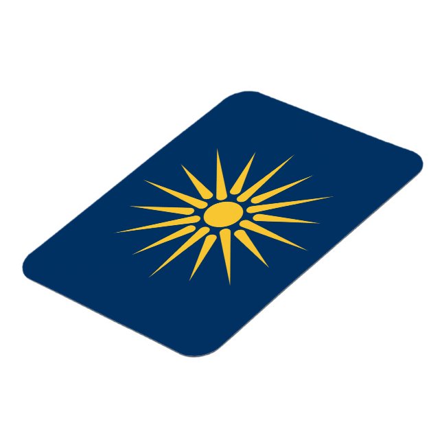 Flexible photo magnet with flag of Macedonia (Linke Seite)