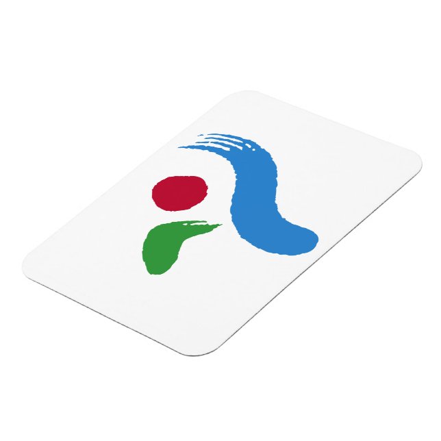 Flexible photo magnet with flag of Seoul (Linke Seite)