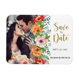 Flexible Photos Mariage de mariage Save the Date Magnet