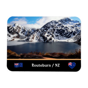 Flexible Piste Lake Haris et Routeburn /New Zealand Magnet