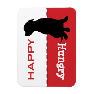 Flexible Pit Bull Feed the Dog Magnet Sign