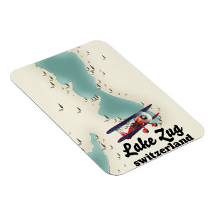 Flexible Plan du lac de Staz Suisse Magnet