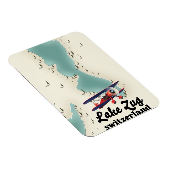 Flexible Plan du lac de Staz Suisse Magnet (Côté Droit)