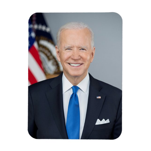 Flexible Président Joe Biden Maison Blanche Portrait Magnet (Vertical)