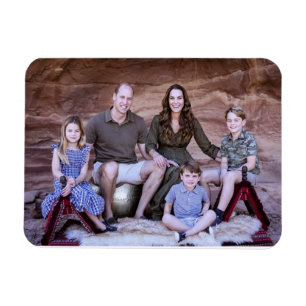 Flexible Prince William et famille déc 2021 stylisé Magnet