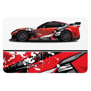 Flexible Race Car Magnet
