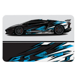 Flexible Race Car Magnet