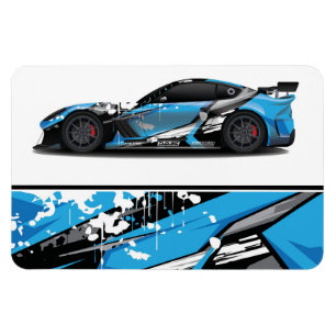 Flexible Race Car Magnet