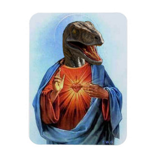 Flexible Raptor Jesus Magnet