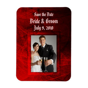 Flexible Rose gothique Enregistrer la date Premium Magnet