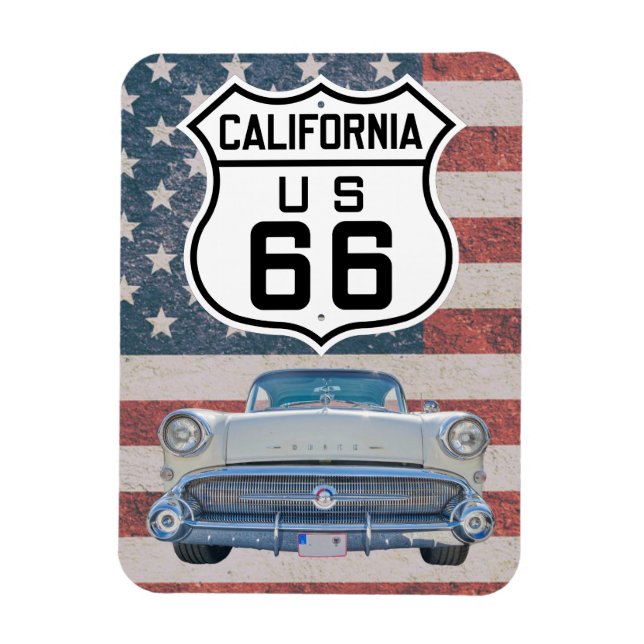 Flexible Route 66 California Magnet (Vertical)