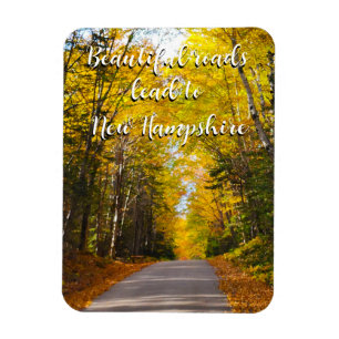 Flexible Route d'automne dans le New Hampshire 2 Magnet