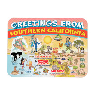 Flexible Salutations de Southern California Magnet