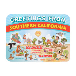Flexible Salutations de Southern California Magnet