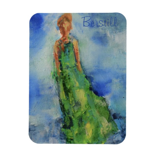 Flexible Scripture magnet "Be Still" (Vertical)