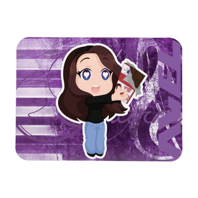 Flexible Sharm Choco Chibi Magnet (Horizontal)