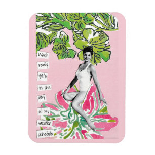 Flexible Snarky Vacation Magnet Work Obtient dans la façon