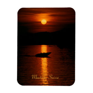 Flexible Soleil couchant Montreux Suisse Flexi Magnet