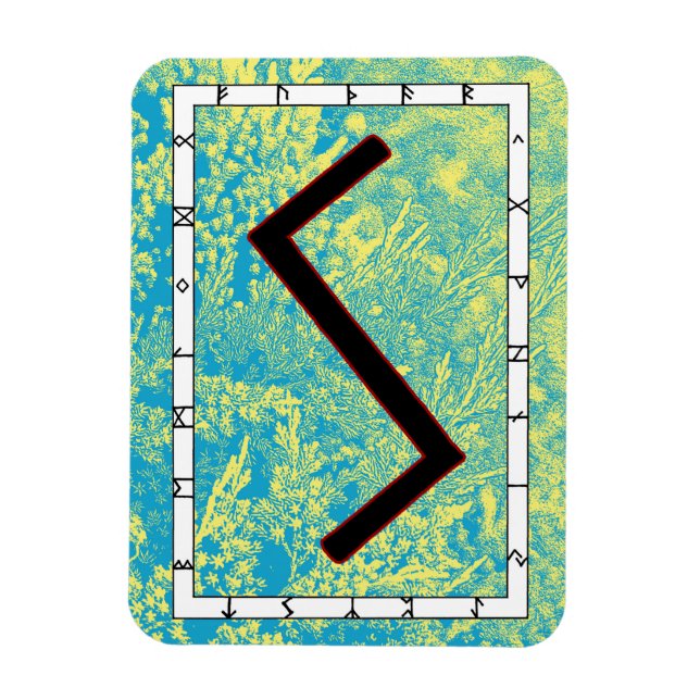 Flexible Sowilo Viking Rune Magnet - Succès! (Vertical)