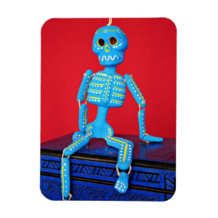 Flexible Squelette de sucre bleu Magnet