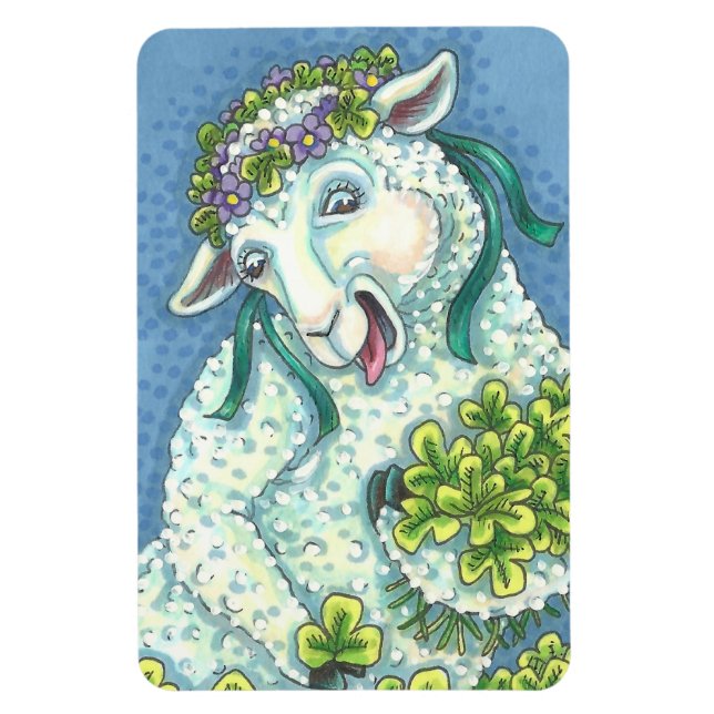 FLEXIBLE ST. MAGNET IRLANDAIS ET SHAMROCK DE PATRICK (Vertical)