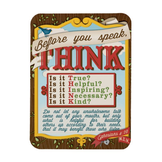 Flexible T.H.I.N.K. Magnet (Vertical)