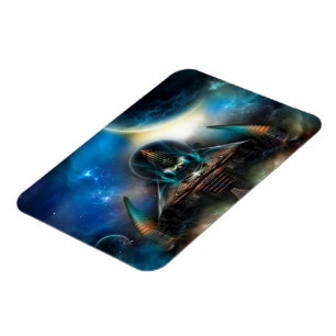 Flexible Tamalin 5 Science-Fiction Art Magnet Photo