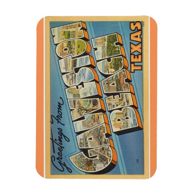 Flexible Texas, Galveston Beach Magnet (Vertical)
