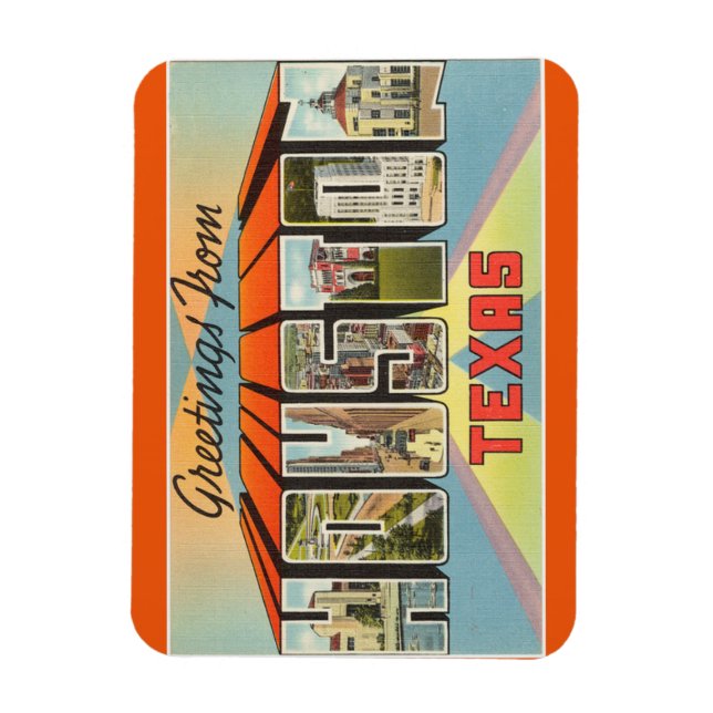 Flexible Texas, Houston Magnet (Vertical)