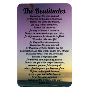 Flexible The Beatitudes Refrigerator Magnet