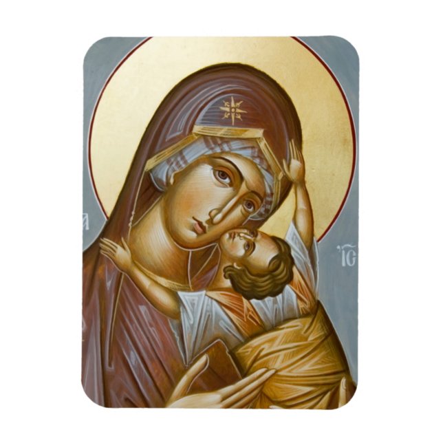 Flexible Theotokos Kardiotissa Magnet (Vertical)