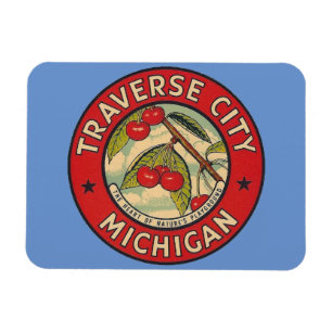 Flexible Traverse City, Michigan Magnet