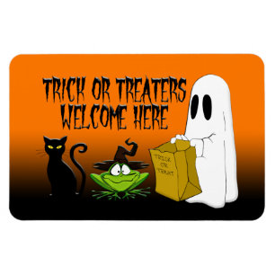 Flexible Trick ou traitements Bienvenue Halloween Magnet