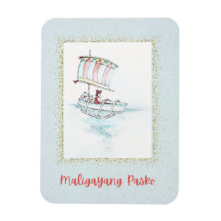 Flexible Tropical Philippine Christmas Vinta Ref Magnet