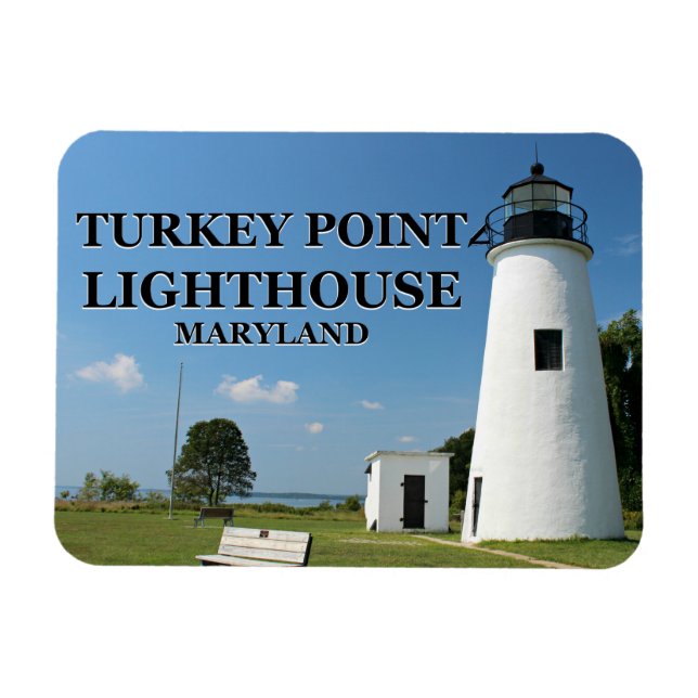 Flexible Turquie Point Phare, Maryland Flexi Magnet (Horizontal)