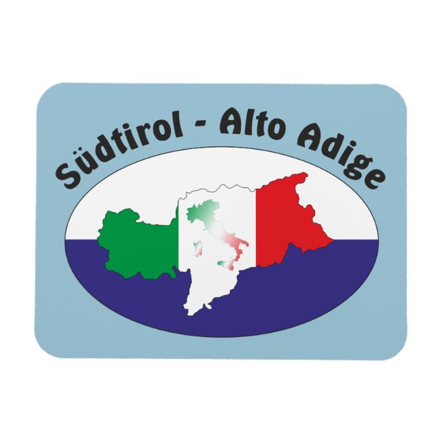 Flexible Tyrol du Sud - Alto Adige Premium Flexi Magnet (Horizontal)
