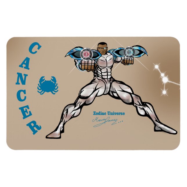 Flexible Univers du zodiaque - Magnet du cancer (Horizontal)