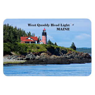 Flexible West Quoddy Head Light, Maine Premium Flexi Magnet