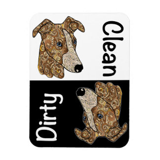 Flexible Whippet Lave-vaisselle Magnet