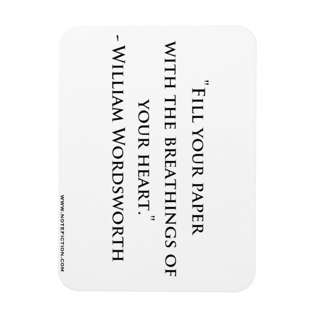 Flexible William Wordsworth Magnet de citation (Vertical)