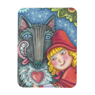 Flexible Wolf Et Chaperon Rouge MAGNET *Personnaliser
