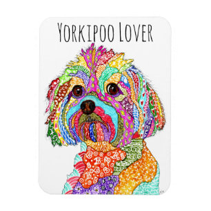 Flexible Yorkipoo Dog Magnet 3"x4"