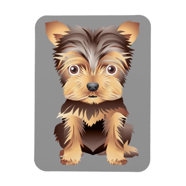 Flexible Yorkshire Terrier Flex Magnet (Vertical)