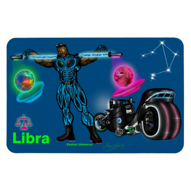 Flexible Zodiac Universe - Libra Magnet (Horizontal)