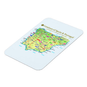 Flexibler Camino-Map-Magnet Magnet